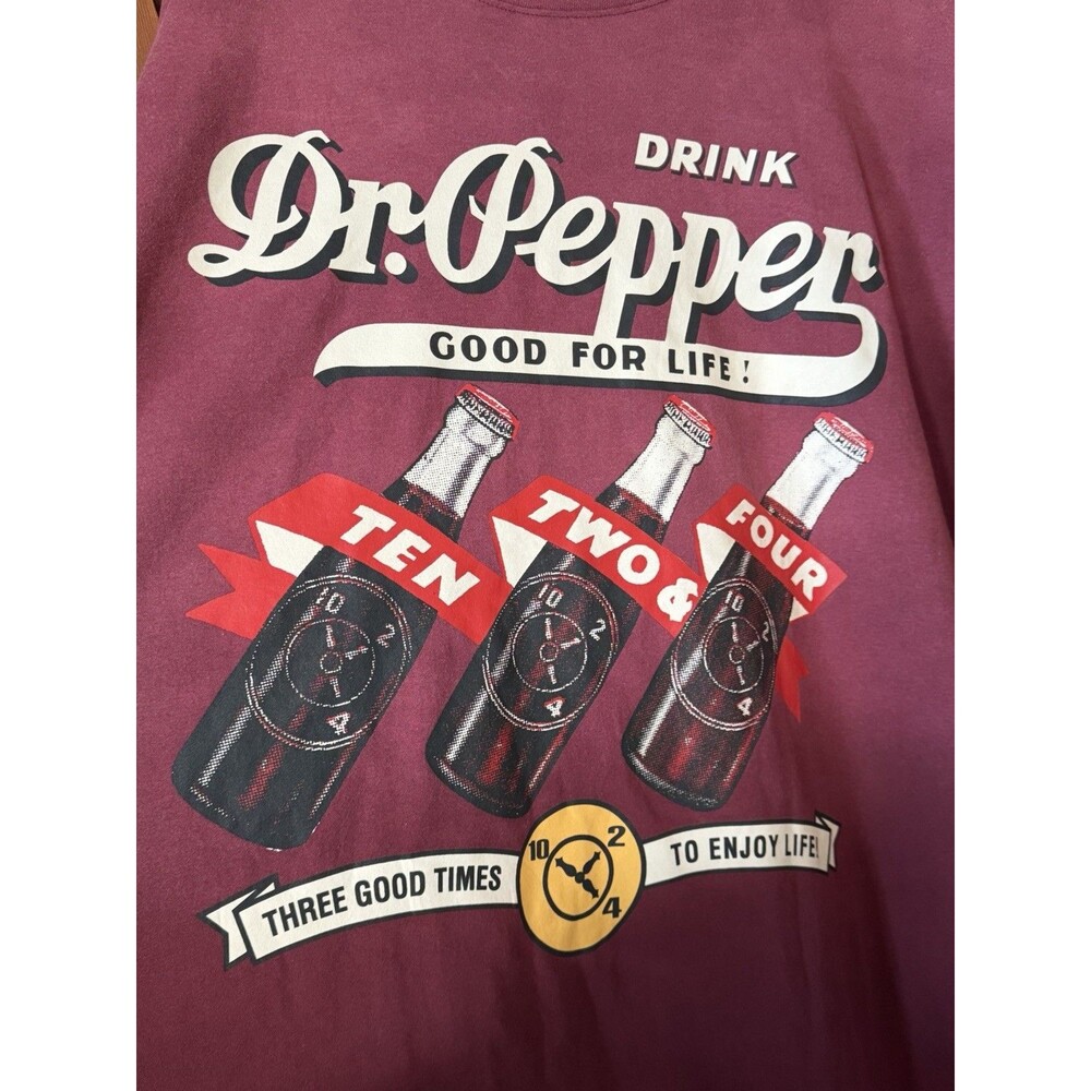 Drink Dr. Pepper Good For Life T Shirt Womens Ten Two Four NWT 5xl 64" Chest